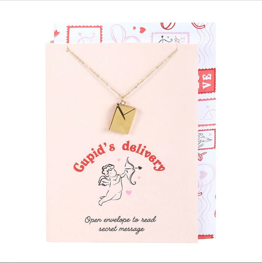 Envelope Valentines Necklace